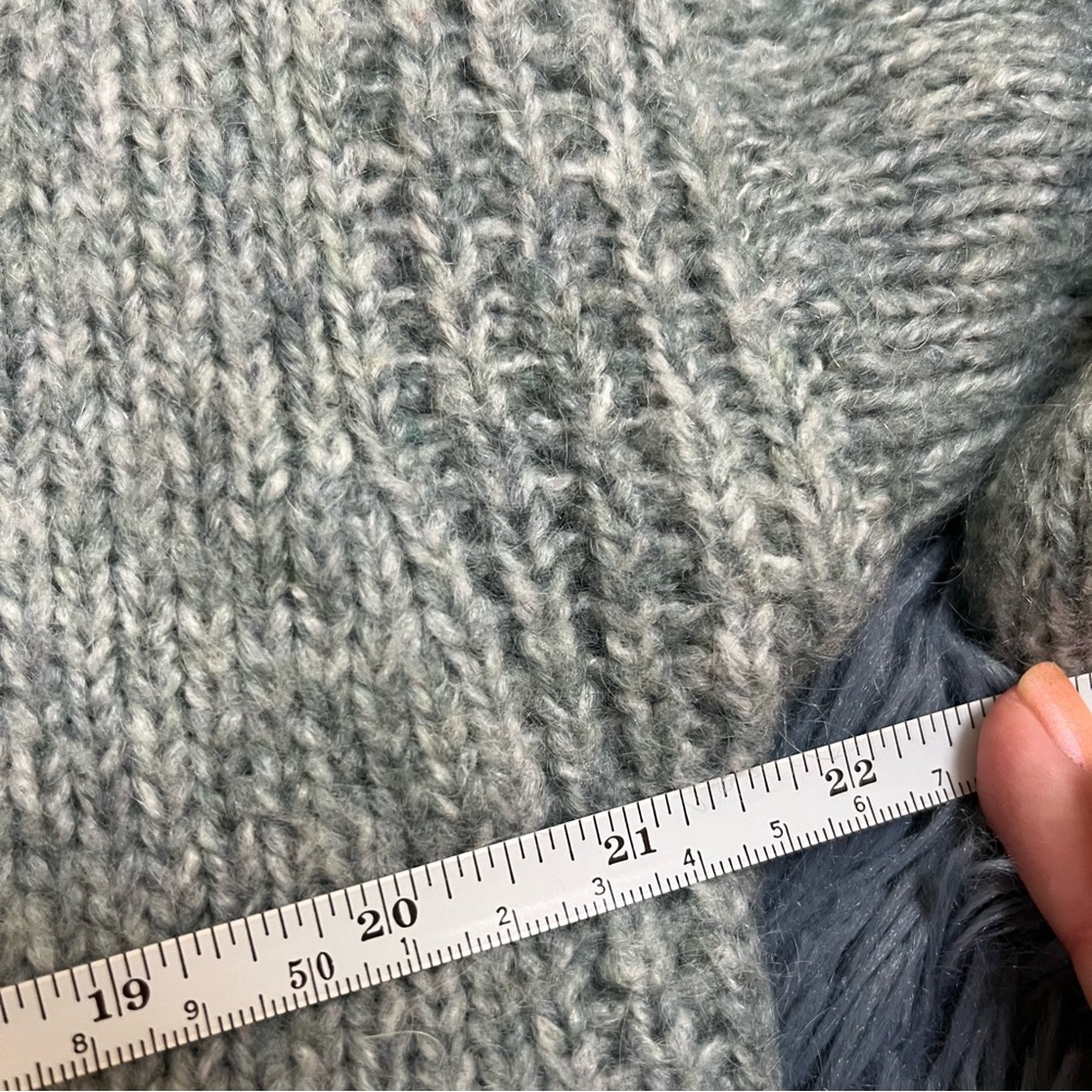 Hartford Blue Mohair Wool Blend Sweater - size 3 - Picture 9 of 10